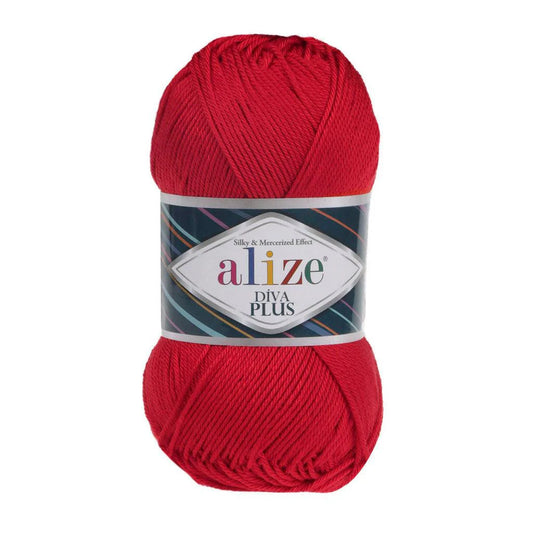 ALIZ DIVA PLUS 106 CRIMSON YARN