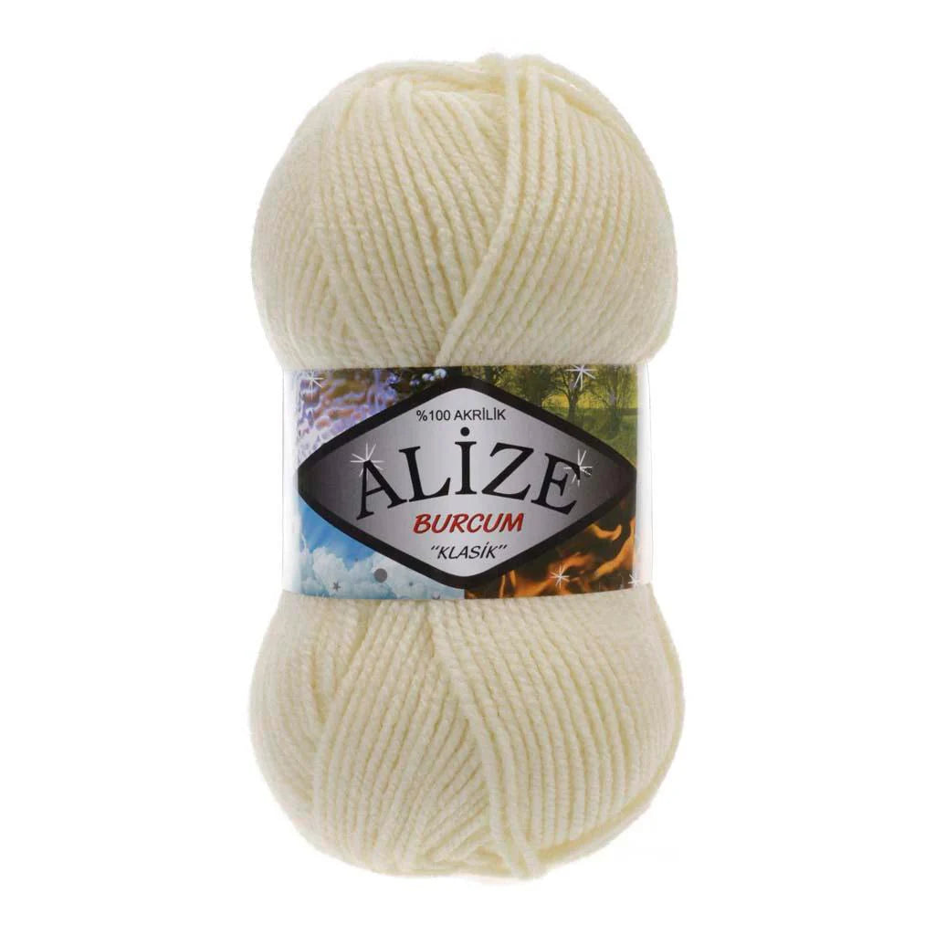 ALIZE BURCUM KLASIK YARN CREAM 01