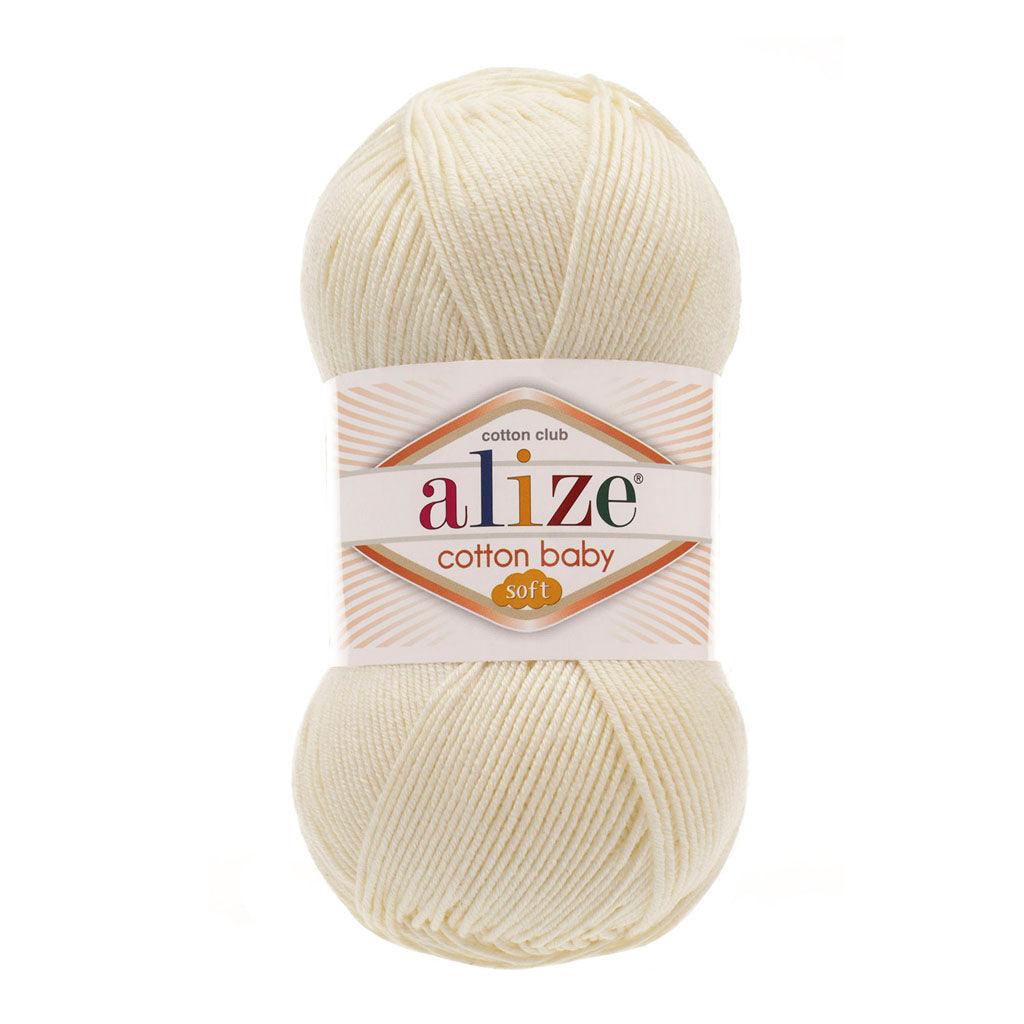 ALIZE COTTON BABY SOFT LIGHT CREAM 62