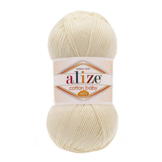 ALIZE COTTON BABY SOFT LIGHT CREAM 62