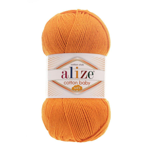 ALIZE COTTON BABY SOFT TANGERINE 336