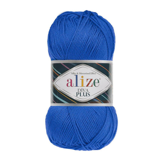 ALIZE DIVA 132 SAXE BLUE YARN