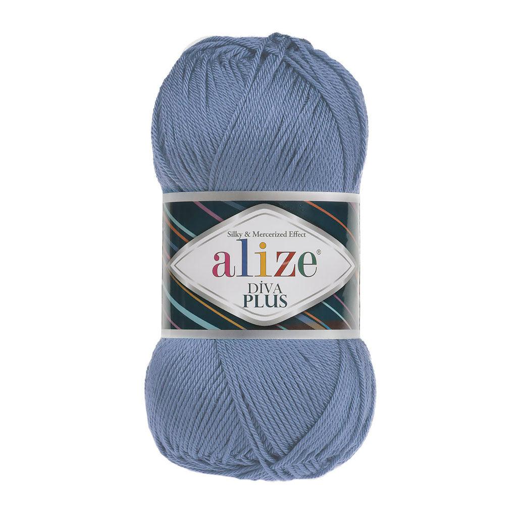 ALIZE DIVA PLUS 303 BLUE YARN
