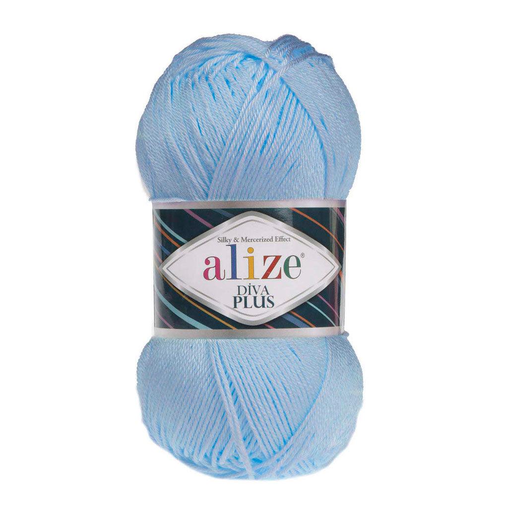 ALIZE DIVA PLUS 350 BLUE FREESIA YARN