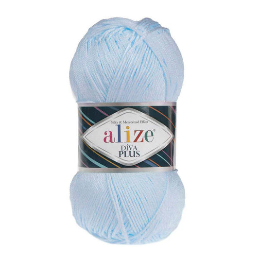 ALIZE DIVA PLUS 480 SKY BLUE YARN