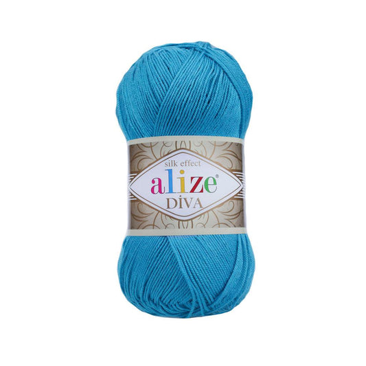 ALIZE DIVA SILK ACRYLIC SOCHI BLUE 245