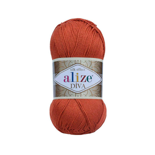 ALIZE DIVA SILK ACRYLIC TERRA 36