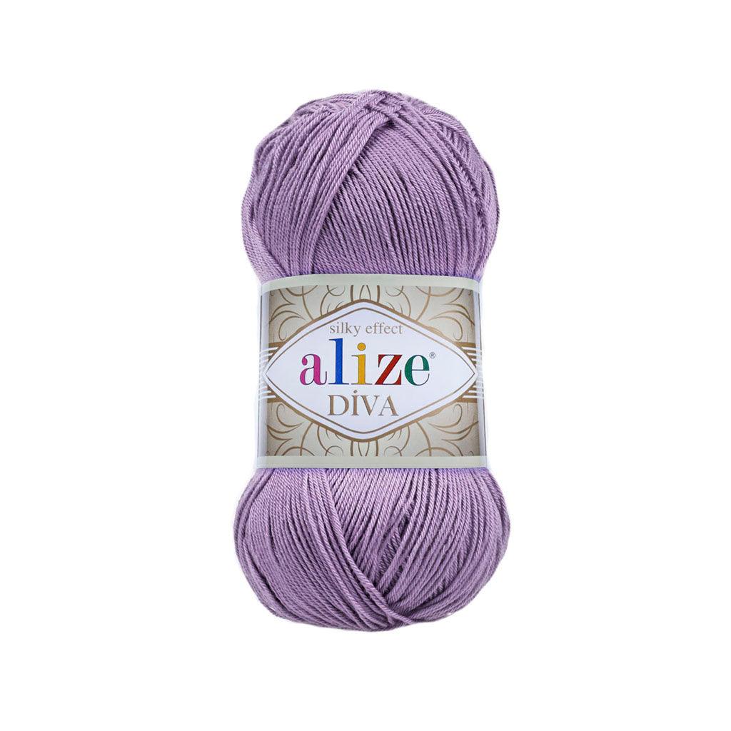 ALIZE DIVA SILK ACRYLIC VIOLET 622