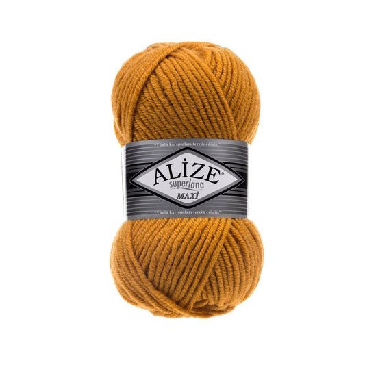 ALIZE SUPERLANA MAXI YARN SAFFRON 02