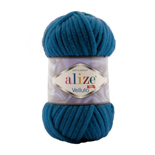 ALIZE VELLUTO MYKONOSE BLUE 646