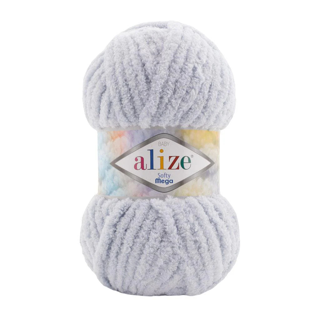 ALIZE BABY SOFTY MEGA LIGHT GREY 416