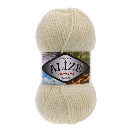 ALIZE BURCUM KLASIK YARN CREAM 01