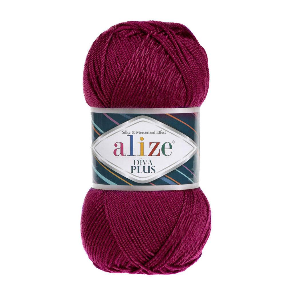 ALIZE DIVA PLUS 326 FUCHSIA YARN