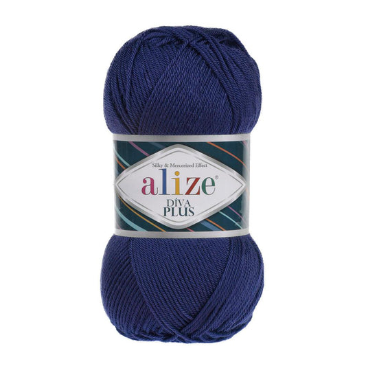 ALIZE DIVA PLUS ROYAL BLUE YARN
