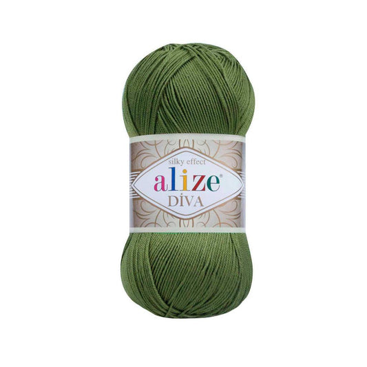 ALIZE DIVA SILK ACRYLIC BASIL 79