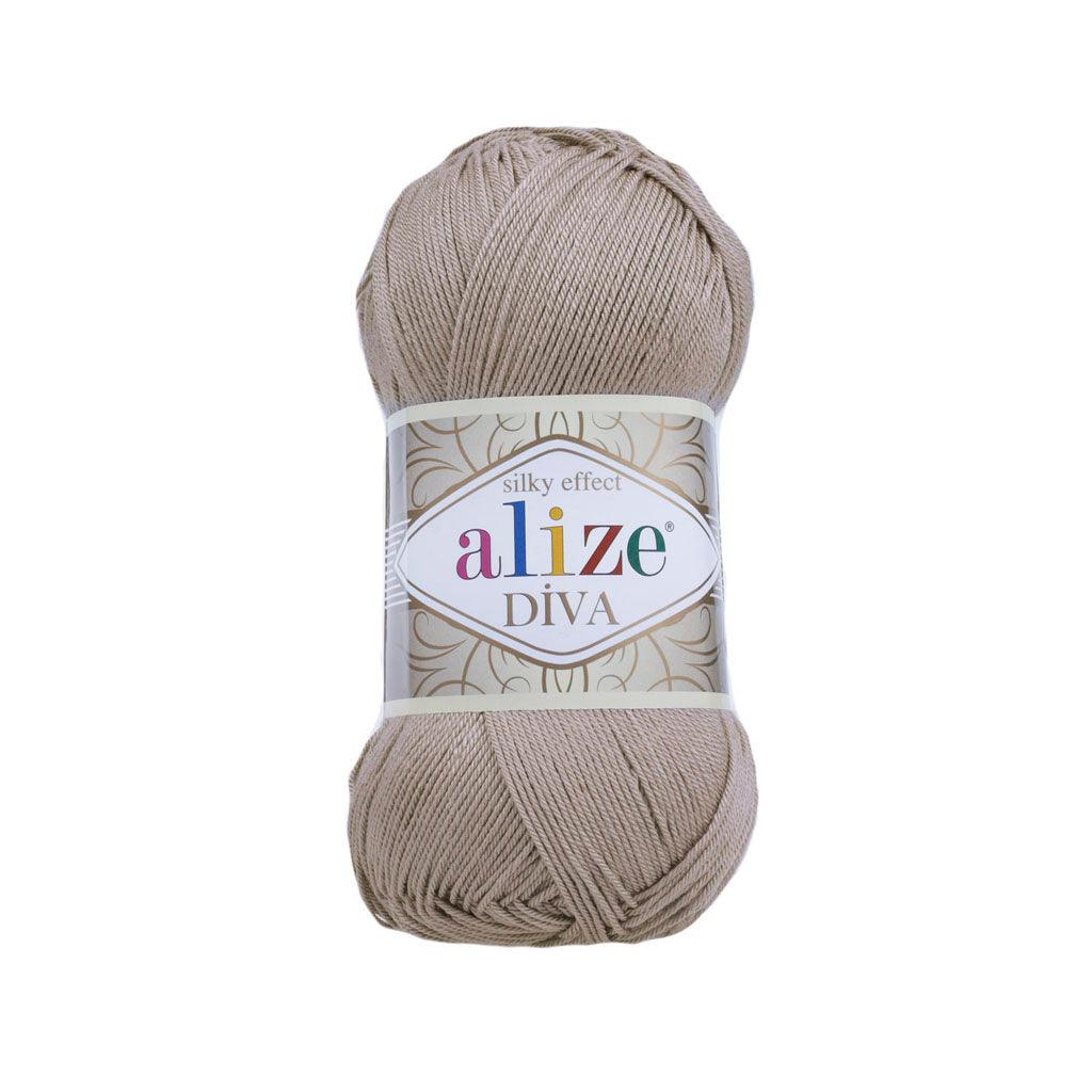 ALIZE DIVA SILK ACRYLIC BEIGE 167