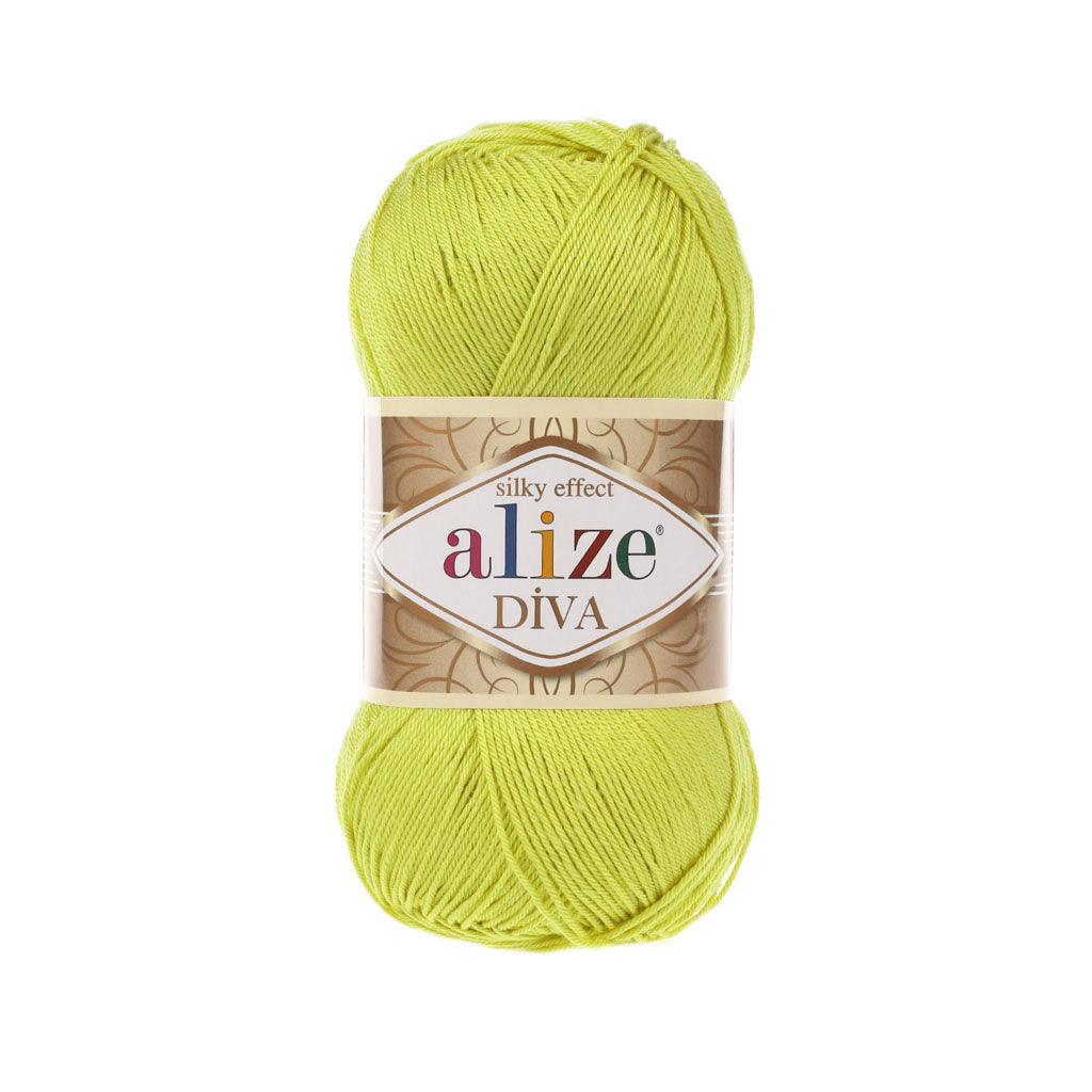 ALIZE DIVA SILK ACRYLIC LIME 109