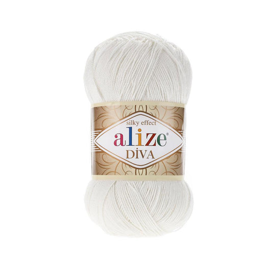 ALIZE DIVA SILK ACRYLIC PEARL 450