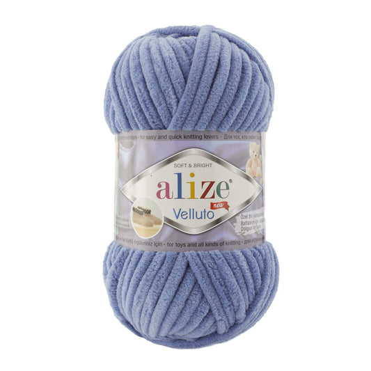 ALIZE VELLUTO BLUE MELANGE 37